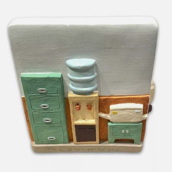 Vintage rare desk clock Tasmanian Devil Warner bros Looney tunes collectable taz - Picture 3 of 4